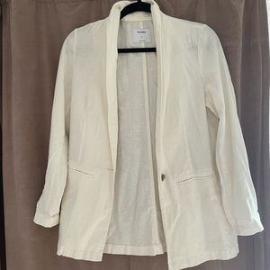 Off white linen suit style coat. Very light weight and casual. Worn once